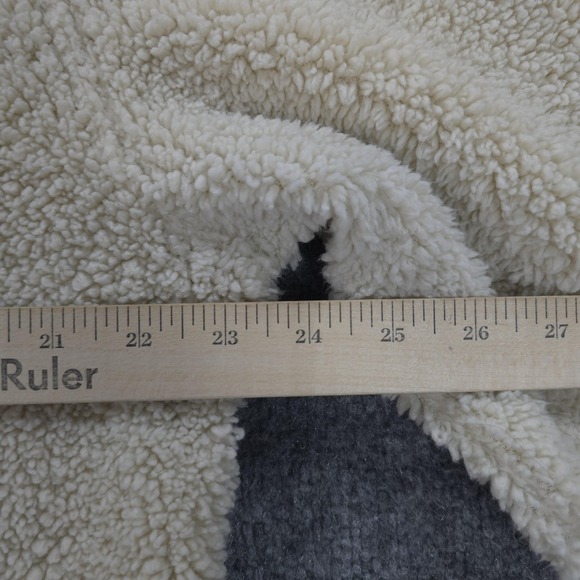 Chubbies Hoodie Mens Medium White The Snow Day Sherpa Fleece Pullover Kangaroo - Picture 8 of 11